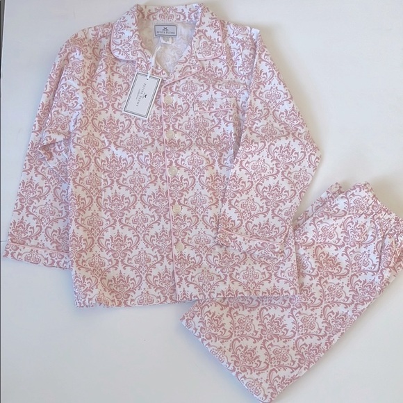 Petite Plume Other - PETITE PLUME Amelie Vintage Rose Flame Resistant Chemical Free Pajama Set 10
